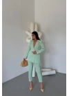 KETEN CEKET - PANTOLON TAKIM - Mint