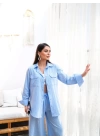 Keten Gömlek Ve Pantolon İki̇li̇ Takim