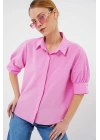 Kısa Kol Gömlek 20312 - Pembe