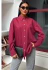 Klasik Oversize Poplin Gömlek 3421