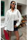 Klasik Oversize Poplin Gömlek 3421