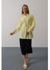 Kuşak Detaylı Tunik Gömlek - Sarı