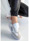 Lendo Beyaz Cilt Bağcıklı Spor Ayakkabı