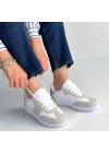 Lunga Beyaz Cilt Bağcıklı Spor Ayakkabı