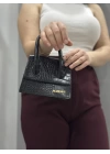 luxe siyah cilt çanta