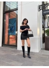Madonna yaka sıfır kol bluz