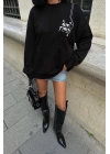 Marison Çiçek Nakışlı Sweatshirt 8050 -08