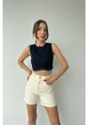 Mavi Altı Zincirli Bluz
