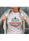 MERRY CHRISTMAS From The Miller Baskılı T-shirt - Beyaz