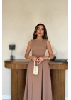 Moccah Halter Yaka Kloş Elbise