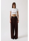 Nepo Baskılı Crop T-Shirt