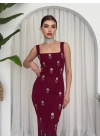 Ners Taş Detaylı Elbise