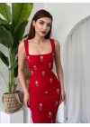 Ners Taş Detaylı Elbise