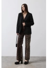 Önü Bağlamalı Blazer Ceket - Siyah
