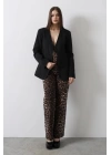Önü Bağlamalı Blazer Ceket - Siyah