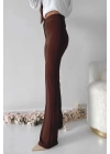 Önü cumalı ithal krep pantolon