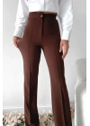 Önü cumalı ithal krep pantolon