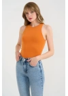 Örme Bisiklet Yaka Atlet - Oranj