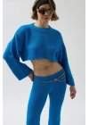 Oversize Triko Bluz Pantolon Takım
