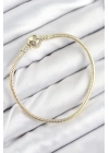 Pirinç Charm Topcuk Model Gold Renk Kadın Bileklik