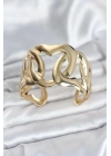 Pirinç Gold Renk Vintage Kadın Bileklik