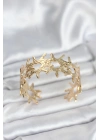 Pirinç Gold Renk Vintage Kadın Bileklik