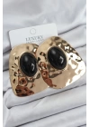 Pirinç Gold Renk Vintage Kadın Küpe