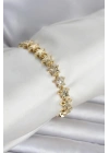Pirinç Gold Renk Yıldız Model Kadın Bileklik