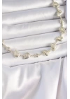 Pirinç Gold Renk Zirkon Taşlı Damla Model VIP Seri Exclusive Kadın Kolye