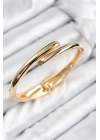 Pirinç Kesik Model Gold Renk Kadın Kelepçe