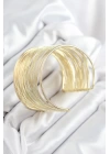 Pirinç Tel Sarma Model Gold Renk Kadın Bileklilk