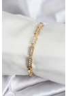 Pirinç VIP Seri Gold Renk Parçalı Model Kadın Bileklik