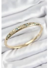 Pirinç Zirkon Taşlı Kelebek Model Gold Renk Kadın Kelepçe