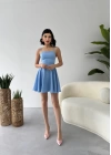Pole İp Askılı Elbise