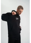 POLIZEI Premium Kalite Unisex Kapşonlu Ara Biyeli SweatShirt - Siyah