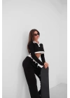 Polo Yaka Garnili Crop Sweatshirt