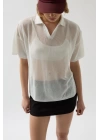 Polo Yaka TransparanT-Shirt