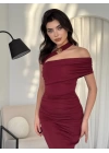 Reta Çapraz Omuz Elbise
