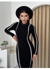 Ribbon Triko Elbise