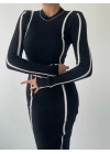 Ribbon Triko Elbise