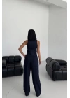 Şal Yaka Düğmeli̇ Yelek