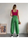 Şalvar pantolon yeşil s23202
