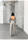 Sante Çi̇zgi̇li̇ Bel Kuşakli Palazzo Pantolon
