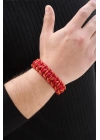 Sarı Kırmızı Paracord Bileklik
