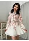 Simsor Çiçekli Elbise