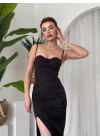 Stor Gül Detaylı Elbise