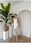 Stor Gül Detaylı Elbise