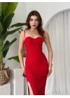 Stor Gül Detaylı Elbise