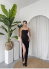 Stor Gül Detaylı Elbise