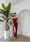 Stor Gül Detaylı Elbise